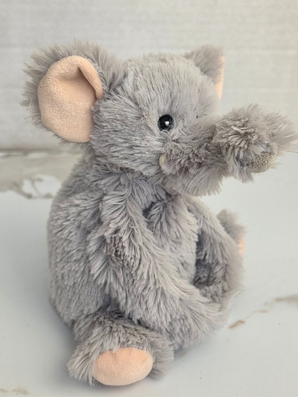 Warmies Elephant Hugs Gray Weighted Microwavable Scented Hook/Loop Arms Plush
